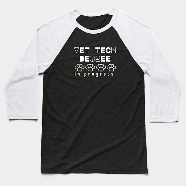 vet tech degree progress Baseball T-Shirt by Salizza